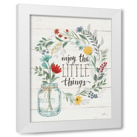 Blooming Thoughts II Wall Hanging White Modern Wood Framed Art Print by Penner, Janelle