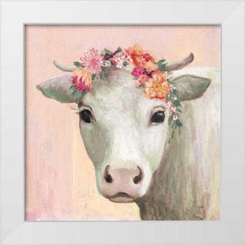 Festival Girl II Pink White Modern Wood Framed Art Print by Purinton, Julia