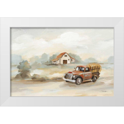 The Old Farm White Modern Wood Framed Art Print by Vassileva, Silvia