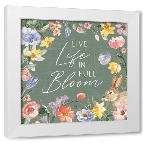 Happy Easter II Sage White Modern Wood Framed Art Print by Vassileva, Silvia