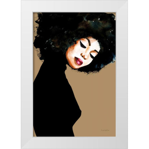 Soul White Modern Wood Framed Art Print by Charro, Mercedes Lopez