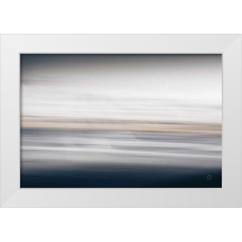 Waves Move Me IV White Modern Wood Framed Art Print by Larson, Nathan