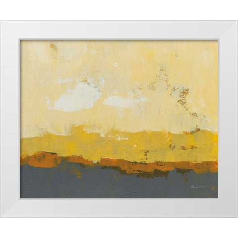 Golden Hour White Modern Wood Framed Art Print by Munger, Pamela