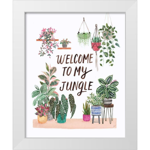 Jungle Home II White Modern Wood Framed Art Print by Panganiban, Karyn