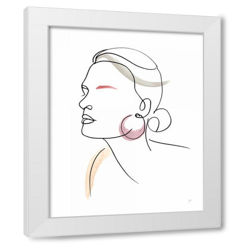 All Dressed Up White Modern Wood Framed Art Print by Panganiban, Karyn