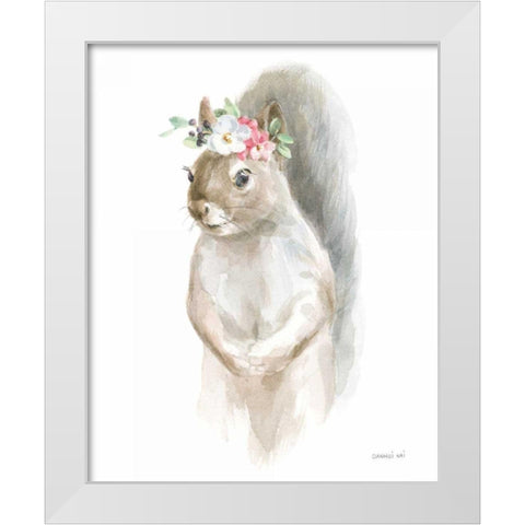 Wild for Flowers II White Modern Wood Framed Art Print by Nai, Danhui