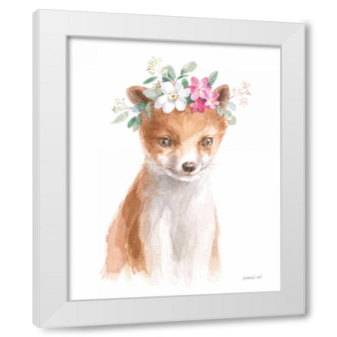 Wild for Flowers III White Modern Wood Framed Art Print by Nai, Danhui