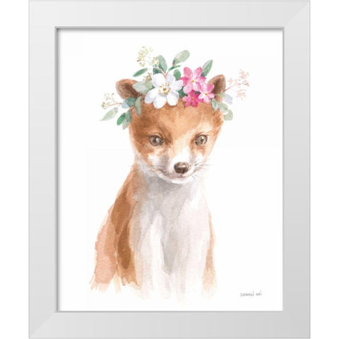 Wild for Flowers III White Modern Wood Framed Art Print by Nai, Danhui