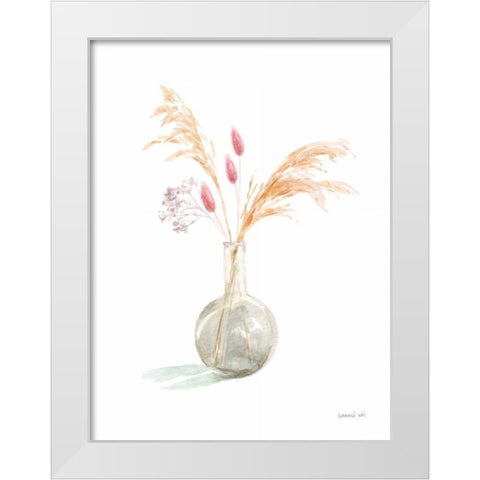 Everlasting Bouquet I White Modern Wood Framed Art Print by Nai, Danhui