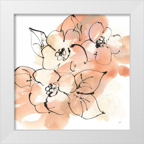 Terracotta Neutrals I White Modern Wood Framed Art Print by Paschke, Chris