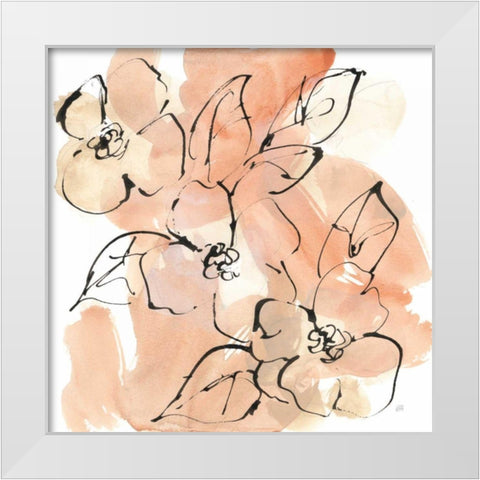 Terracotta Neutrals II White Modern Wood Framed Art Print by Paschke, Chris