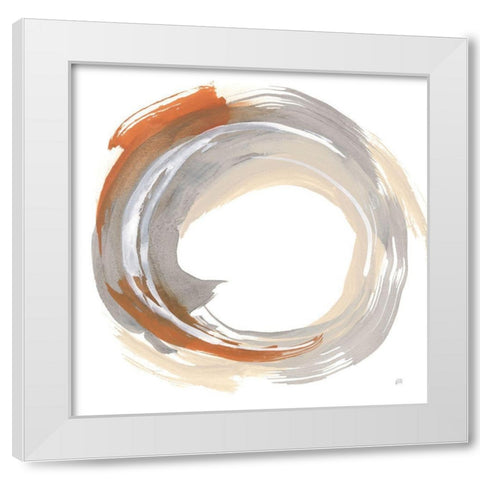 Hake Neutral II White Modern Wood Framed Art Print by Paschke, Chris