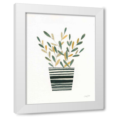 Herb Garden I White Modern Wood Framed Art Print by Prahl, Courtney