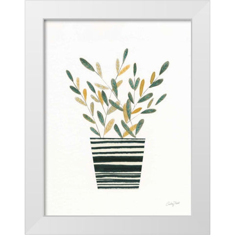 Herb Garden I White Modern Wood Framed Art Print by Prahl, Courtney
