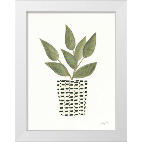 Herb Garden III White Modern Wood Framed Art Print by Prahl, Courtney