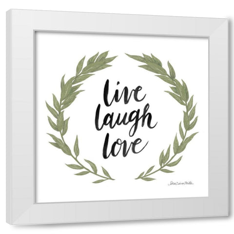 Happy to Bee Home Words III White Modern Wood Framed Art Print by Miller, Sara Zieve