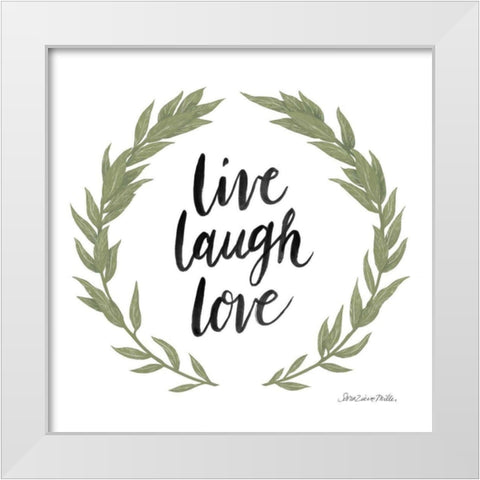 Happy to Bee Home Words III White Modern Wood Framed Art Print by Miller, Sara Zieve