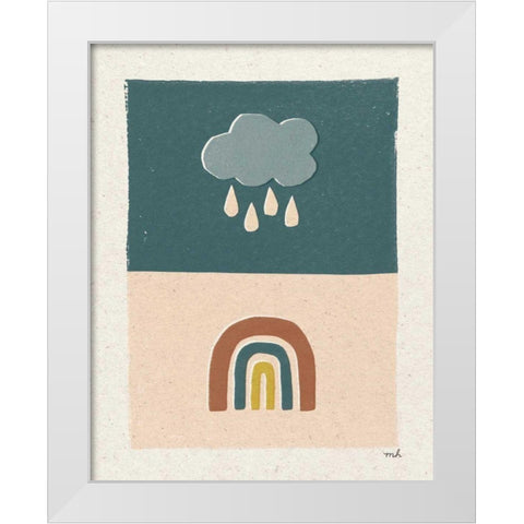 New Day II White Modern Wood Framed Art Print by Hershey, Moira