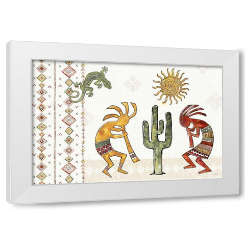 Southwest Flair I White Modern Wood Framed Art Print by Tavoletti, Anne