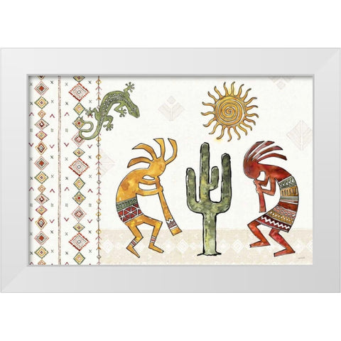 Southwest Flair I White Modern Wood Framed Art Print by Tavoletti, Anne