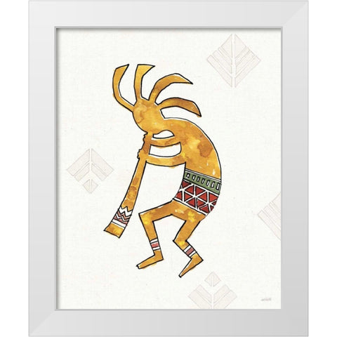 Southwest Flair III White Modern Wood Framed Art Print by Tavoletti, Anne