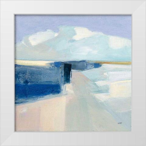 Sand and Sky White Modern Wood Framed Art Print by Purinton, Julia