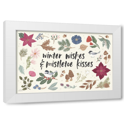 Winter Spirit I White Modern Wood Framed Art Print by Marshall, Laura