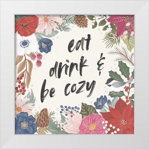 Winter Spirit V White Modern Wood Framed Art Print by Marshall, Laura