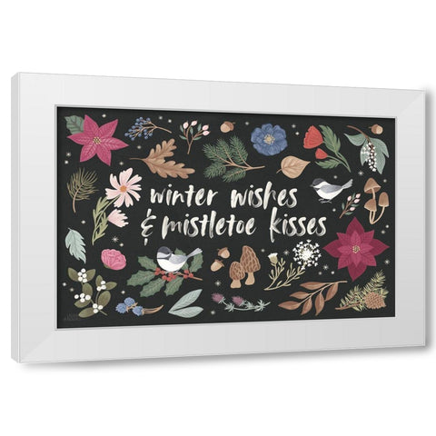 Winter Spirit I Dark White Modern Wood Framed Art Print by Marshall, Laura