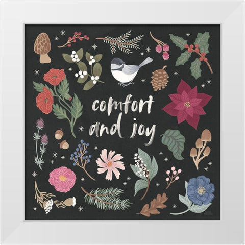 Winter Spirit II Dark White Modern Wood Framed Art Print by Marshall, Laura