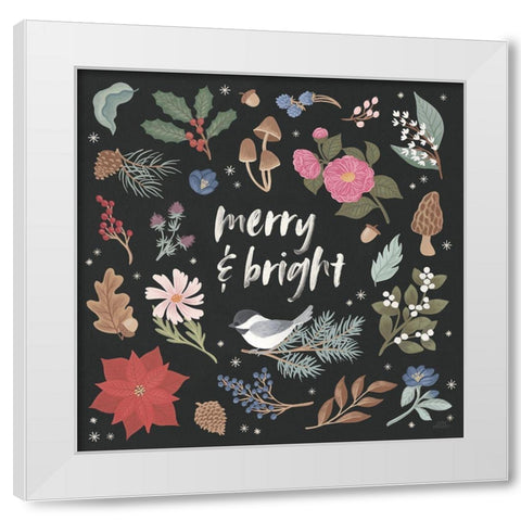 Winter Spirit III Dark White Modern Wood Framed Art Print by Marshall, Laura