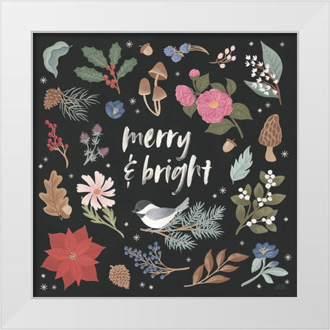 Winter Spirit III Dark White Modern Wood Framed Art Print by Marshall, Laura