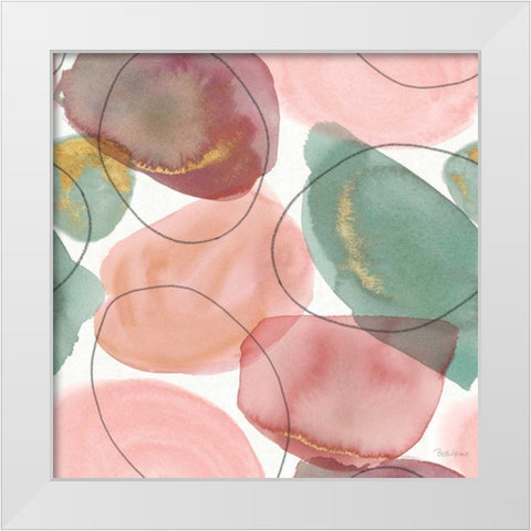 Petal Passion Pattern II White Modern Wood Framed Art Print by Grove, Beth