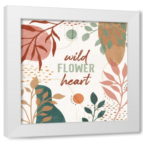 Abstract Blossom VI White Modern Wood Framed Art Print by Charron, Veronique