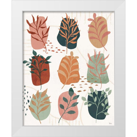 Abstract Blossom VIII White Modern Wood Framed Art Print by Charron, Veronique