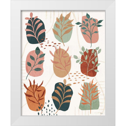 Abstract Blossom IX White Modern Wood Framed Art Print by Charron, Veronique