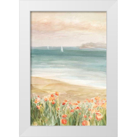 Around the Point II White Modern Wood Framed Art Print by Nai, Danhui