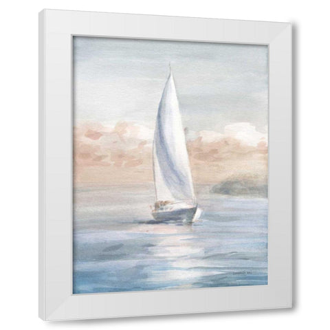 Full Sail II White Modern Wood Framed Art Print by Nai, Danhui