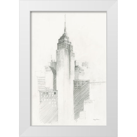 City Sketch I White Modern Wood Framed Art Print by Tillmon, Avery