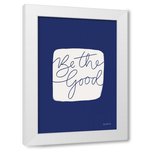 Calm Home VI Indigo White Modern Wood Framed Art Print by Thorns, Becky