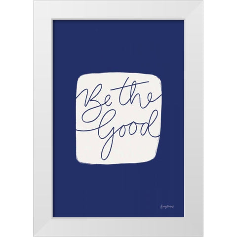Calm Home VI Indigo White Modern Wood Framed Art Print by Thorns, Becky