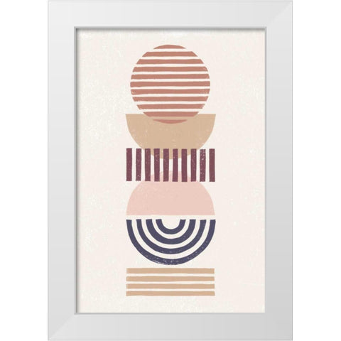 Modern Desert II Eventide White Modern Wood Framed Art Print by Hershey, Moira