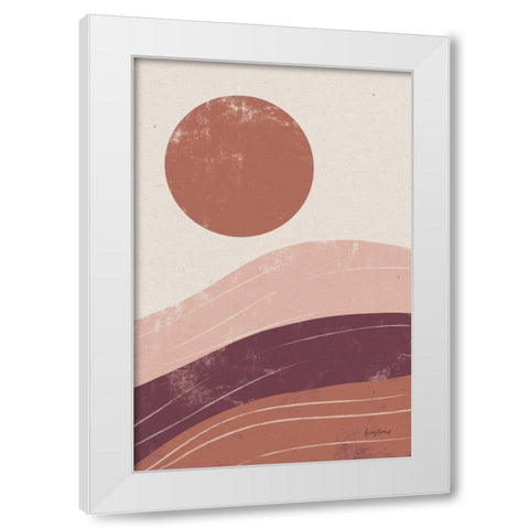 Eventide Desert Sunrise I White Modern Wood Framed Art Print by Thorns, Becky
