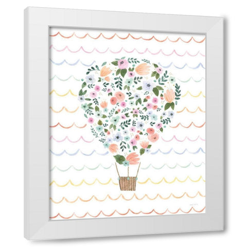 Lets Chase Rainbows VIII Waves White Modern Wood Framed Art Print by Jackson, Jenaya