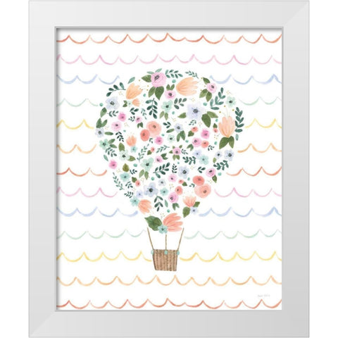 Lets Chase Rainbows VIII Waves White Modern Wood Framed Art Print by Jackson, Jenaya