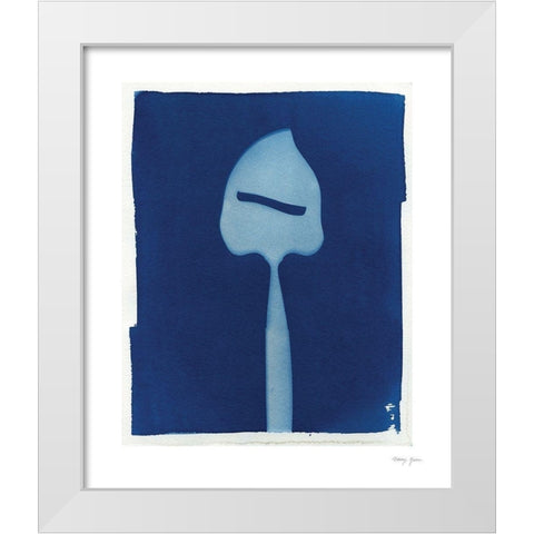 Cyanotype Kitchen II White Modern Wood Framed Art Print by Green, Nancy
