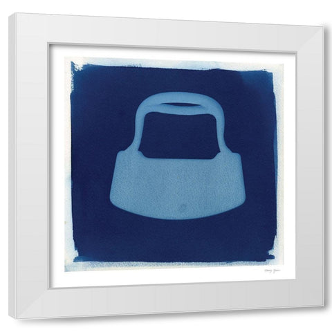 Cyanotype Kitchen IV White Modern Wood Framed Art Print by Green, Nancy