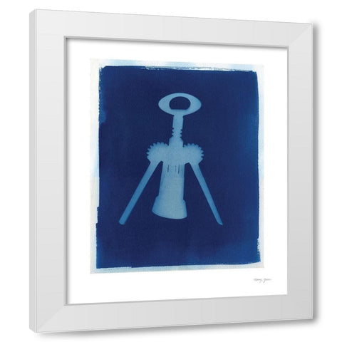 Cyanotype Kitchen VI White Modern Wood Framed Art Print by Green, Nancy
