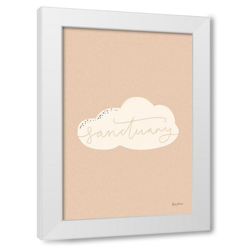 Peaceful II White Modern Wood Framed Art Print by Thorns, Becky