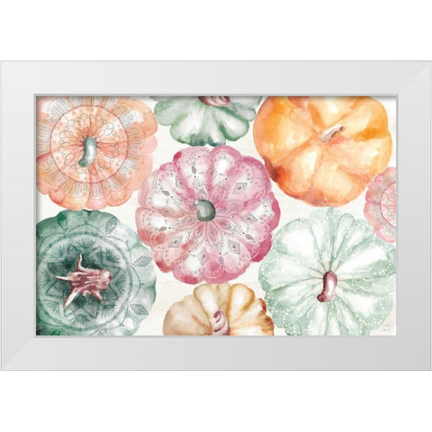 Harvest Touch I White Modern Wood Framed Art Print by June, Dina